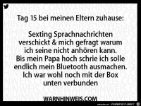 Tag 15 bei meinen Eltern