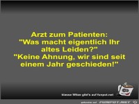 Arzt zum Patienten