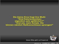 Die kleine Erna fragt ihre Mutti