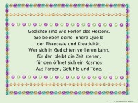 Gedichte sind wie Perlen des Herzens