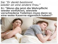 Treue Gedanken im Ehebett
