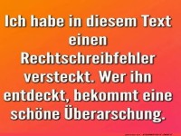 �berraschung! Rechtschreibfehler gefunden!