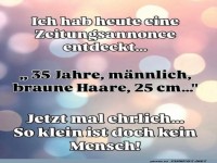 Zu klein für den Traummann?