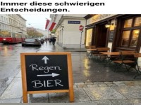 Regen oder Bier? Die ultimative Entscheidung!