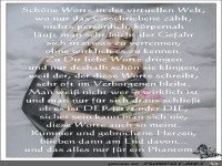 Schoene Worte fuer ein Phantom