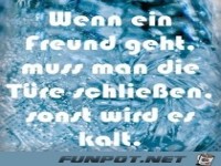wenn ein Freund geht 
