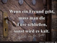 Wenn ein Freund geht