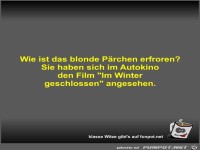Wie ist das blonde Pärchen erfroren?