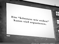 Ein 'k�nnen wir reden' kann Wunder bewirken