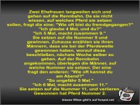 Zwei Ehefrauen langweilen sich und gehen auf die Rennbahn