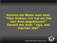 Kommt ein Mann zum Arzt