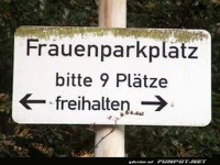 Der mysteriöse Frauenparkplatz-Dschungel