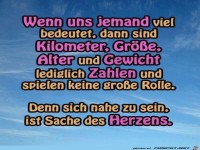 wenn uns jemand viel bedeutet