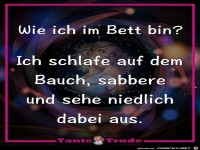 Wie ich im Bett bin