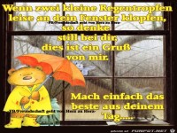 Wenn zwei kleine Regentropfen