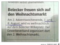 Weihnachten im Sommer