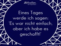 Eines Tages werde ich sagen