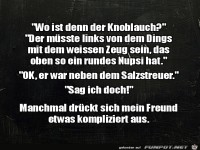 mein Freund kann nicht erklären