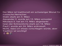 Der M�rz ist schwierig