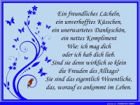 Die kleinen Freuden des Alltags