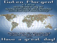 Internationalen Tages der Geschwisterlichkeit aller Menschen