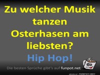 Witzige Musikpräferenz der Osterhasen
