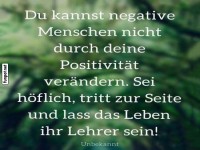 Negative Menschen verndern sich nicht leicht