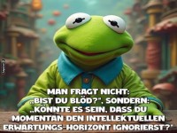 Lustiges Zitat mit gr�ner Figur