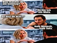 Was machst du am Sonntag?