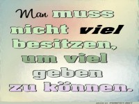 Wenn wenig viel wert ist