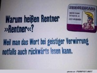 R�tselhafte Rentner-R�ckw�rtslogik