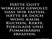 Fasten und die s��e Versuchung