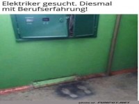 Stromschlag der beruflichen Art