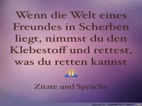 Wenn die Welt eines Freundes