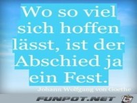 wo so viel sich hoffen laesst......