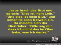 Jesus brach das Brot und sprach