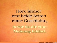 Hoere immer erst beide Seiten