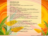 Glcklich sein - Gedicht von Nicole Sunitsch