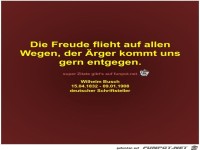 Die Freude flieht auf allen
Wegen