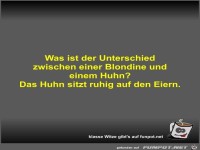 Was ist der Unterschied zwischen einer Blondine und einem...