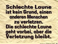 Schlechte Laune