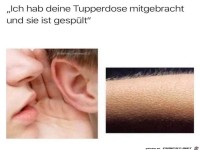 Tupperdose ist gespült