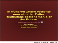 In frheren Zeiten bediente
man sich der Folter