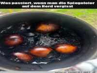 Angebrannte Spiegeleier