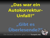 Ein Autokorrektur-Unfall