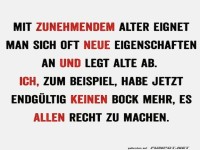 Mit zunehmendem Alter: Neue Eigenschaften