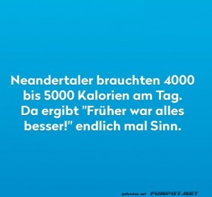 fun-Bild: Neandertaler und Kalorien-Kom&ouml;die
