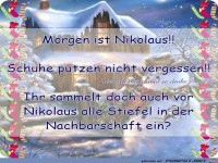 Morgen ist Nikolaus