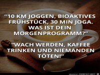 10 KM Joggen, bioaktives Frhstck...
