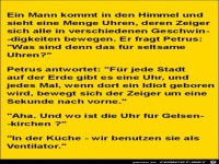 ein Mann kommt in den Himmel.......